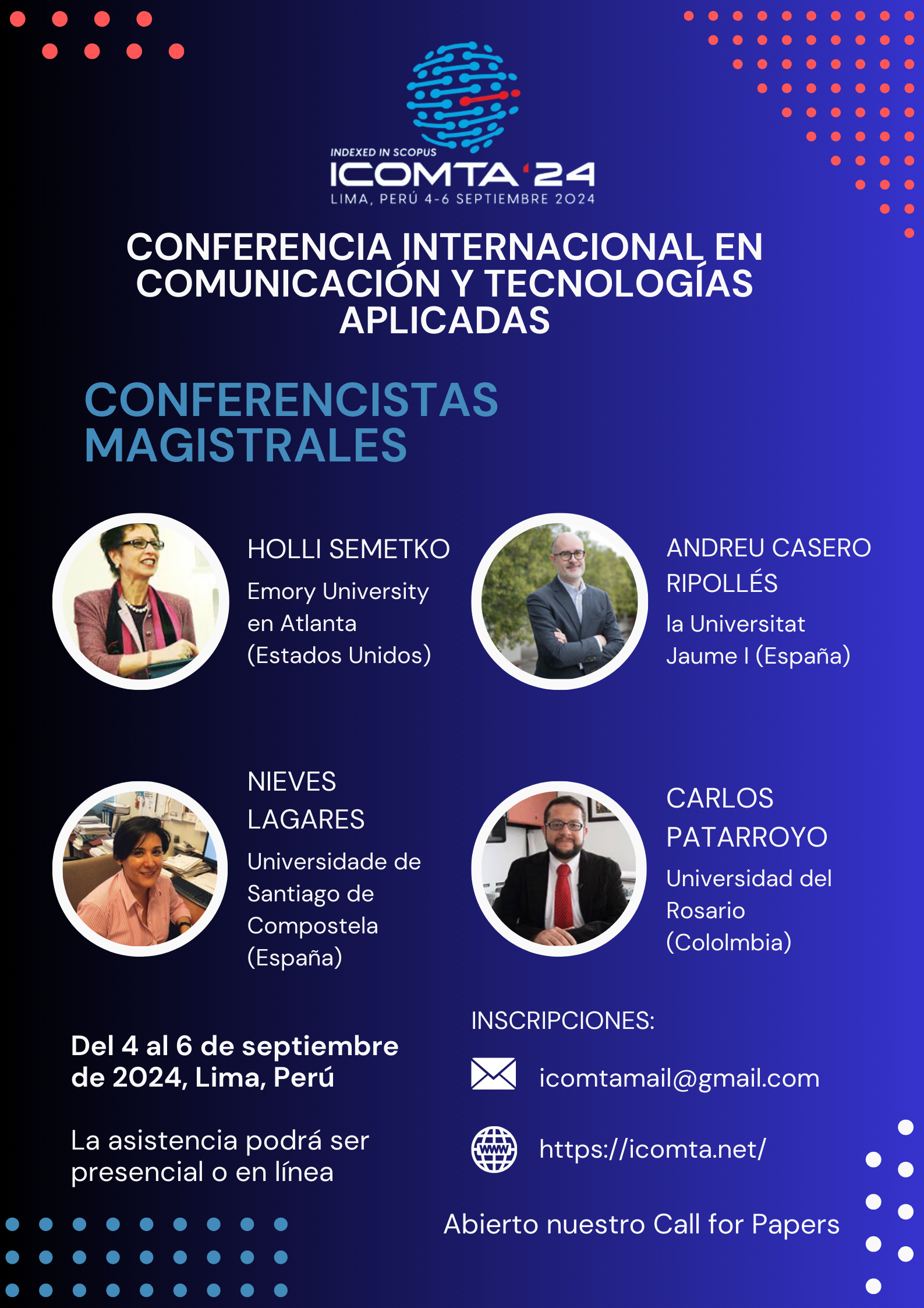 Conferencias Magistrales Icomta 24
